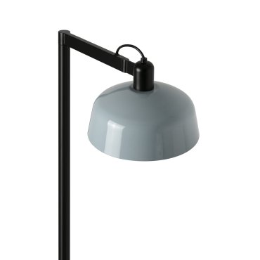 Faro Tatawin - vloerlamp - 30 x 47,7 x 148 cm - satijnzwart en glanzend grijsblauw