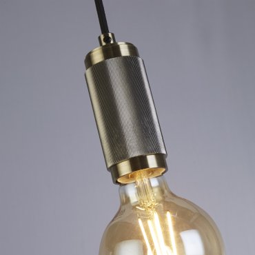 Searchlight - hanglamp - Ø 10 x 300 cm - messing en goud