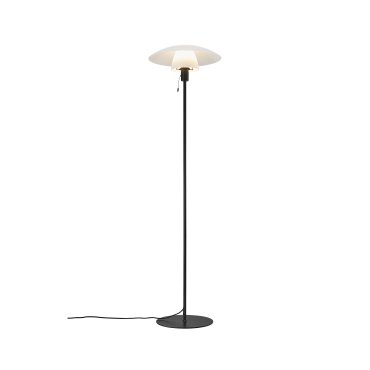 Nordlux Verona - staanlamp - 150 cm - opaal wit en zwart