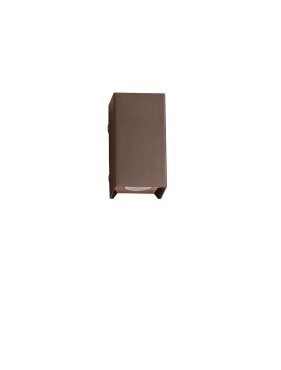 Nova Luce Elio - buiten wandverlichting - 7 x 13 x 6,2 cm -  6W LED incl. - IP65 - corten