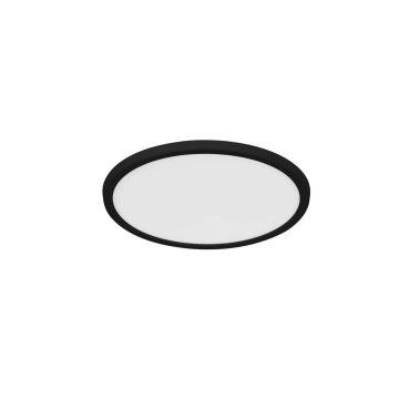 Nordlux Oja - plafondverlichting - Ø 29,4 x 2,3 cm - 3 stappen dimmer (2700K) - 18W LED incl. - zwart