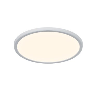 Nordlux Oja - plafondverlichting - Ø 29,4 x 2,3 cm - 17W dimbare LED incl. (3000K/4000K) - IP54 - wit