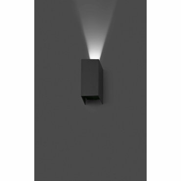 Faro Blind - wandverlichting - 7,4 x 10,5 x 16,5 cm - 6W LED incl. - IP65 - donkergrijs