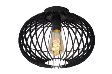 Lucide Reda - plafondverlichting - Ø 32 x 24 cm - zwart