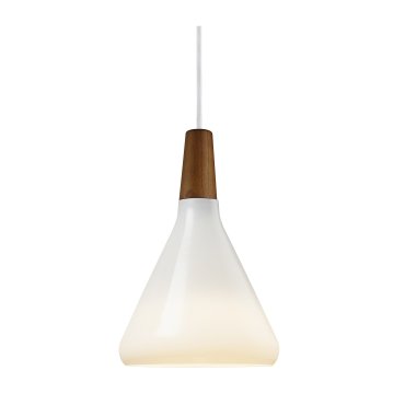 Design for the People Nori 18 - hanglamp - Ø 18 x 35,5 cm - wit glas