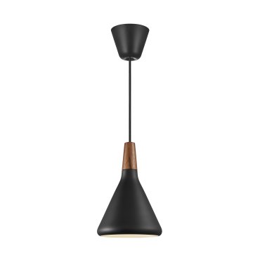 Design for the People Nori 18 - hanglamp - Ø 18 x 35,5 cm - zwart
