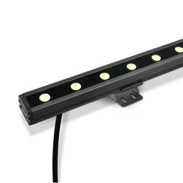 ONE Light LED Wall Washers - verstraler - 100 x 6 x 3,1 cm - 24 x 1W dimbare LED incl. - IP66 - grijs - warm witte lichtkleur