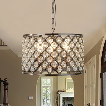 Searchlight Marquise - hanglamp - Ø  38 x 100 cm - antiek koper
