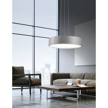 Nova Luce Roda - hanglamp - Ø 60 x 120 cm - 46W LED incl. - grijs