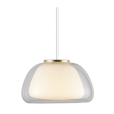 Nordlux Jelly - hanglamp - Ø 39 x 222,8 cm - transparant en opaal wit