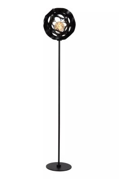 Lucide Hannelore - vloerlamp - Ø 30 x 149,6 cm - zwart