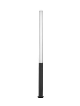 Nova Luce Iman - tuinpaal - Ø 16 x 205 cm - 43W LED incl. - IP65 - zandzwart