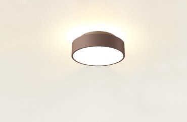 Artdelight Chicago - plafondlamp - Ø 25 x 9 cm - 19,5W dimbare LED incl. - brons geborsteld