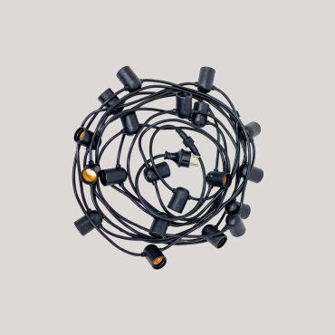 New Garden Allegra - lichtslinger - 11,5 meter slinger waarvan 1,5 meter snoer - IP44 - zwart