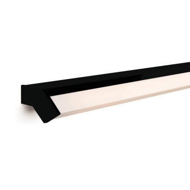 Artdelight Mirror-58 - wandverlichting - 88 x 6,8 x 8 cm - 12W LED incl. - IP44 - zwart