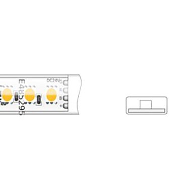 Klus LED strip - 1cm breed, 500cm lengte - 24Vdc - 12W LED per meter - 120 LEDs per meter - IP65 - RGB