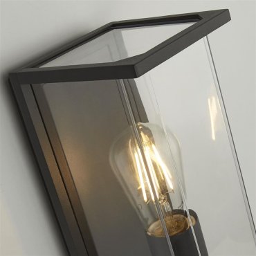 Searchlight Picadilly - buiten wandlamp - 13 x 27 cm - IP44 - donkergrijs