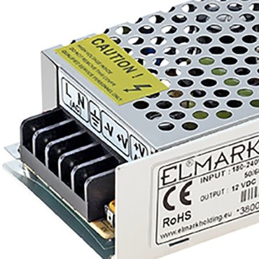 Elmark DC driver - 12Vdc / 230Vac - IP20 - 36W