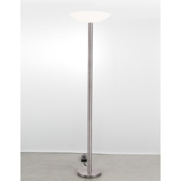 Nova Luce Rocco - staanlamp - Ø 45,5 x 181 cm - 30W dimbare LED incl. - satijn nikkel