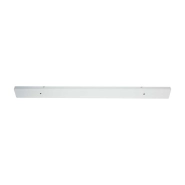 Artdelight Balk - plafondplaat voor 2 hanglampen - 120 x 9,5 x 3 cm - wit