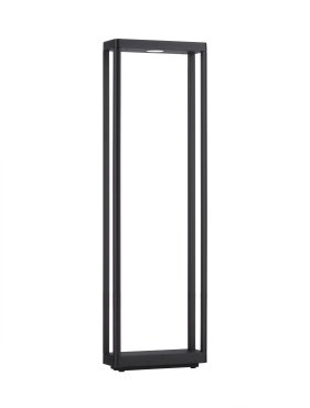 Nova Luce Cosmic - tuinpaal - 23 x 75 x 8,6 cm - 8W LED incl. - IP65 - donker antraciet