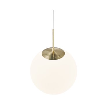 Nordlux Grant - hanglamp - Ø 35 x 235 cm - messing en opaal wit