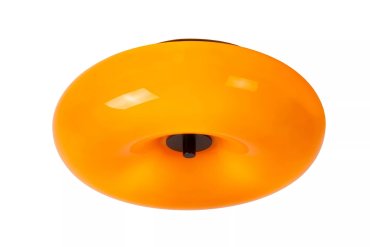 Lucide Senstino - plafondlamp - Ø 30 x 11 cm - oranje