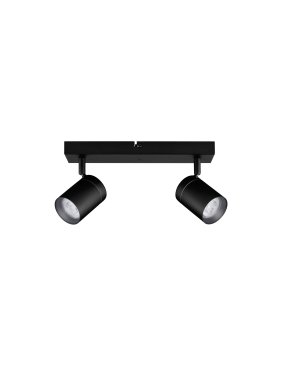 Nova Luce Alma - opbouwspot 2L - 37 x 13 x 12 cm - IP44 - zandzwart