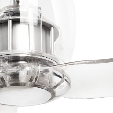 Faro Eterfan - plafondventilator met afstandsbediening - Ø 128 cm - chroom en transparant