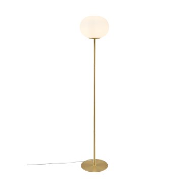 Nordlux Alton - staanlamp - 150 cm - messing en opaal wit