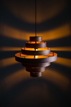 ETH Walnut - hanglamp - Ø 50 x 185 cm - bruin