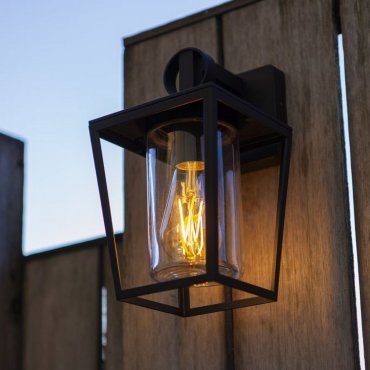 Lutec West - buiten wandverlichting - 16 x 19,9 x 28,8 cm - IP54 - zwart