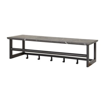 Vico Tenaro - kapstok met wandschap - 80 x 30 x 24 cm - grafiet