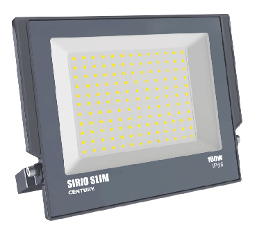 Century Italia Sirio Slim - verstraler - 27 x 2,9 x 23 cm - 100W LED incl. - IP66 - grijs