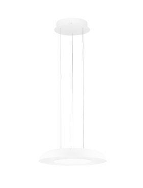 Nova Luce Epos - hanglamp - Ø 40 x 145 cm - 24W dimbare LED incl. - zandwit
