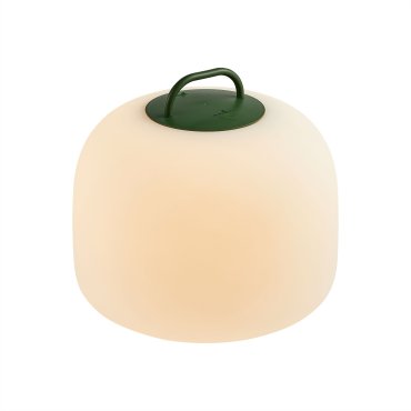 Nordlux Kettle To-Go 36 - oplaadbare tafellamp buiten - 36 x 30,8 cm - 6,8W LED incl. - IP65 - wit en groen