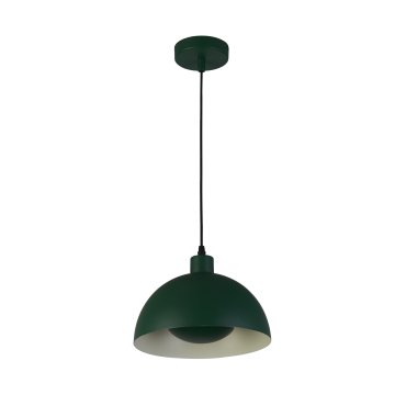 Searchlight Mars - hanglamp - Ø 25 x 150 cm - mat groen en crème