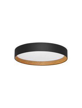 Nova Luce Stake - plafondlamp - Ø 60 x 9 cm - 50W dimbare LED incl. - zandzwart