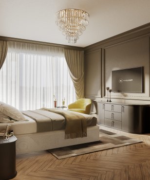 Maxlight Monaco - plafondverlichting -Ø 80 x 45 cm - goud