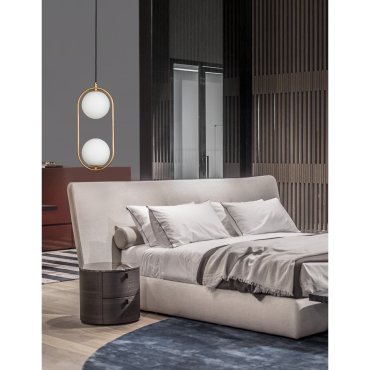 Nova Luce Obitar - hanglamp - 20 x 15 x 120 cm - messing goud