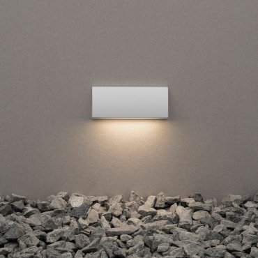 Nova Luce Liv - buiten wandverlichting - 13 x 3 x 5,5 cm - 3,5W LED incl. - IP54 - wit