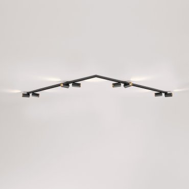 Nova Luce Oso - opbouwspot - 150 x 150 x 10,5 cm - zwart
