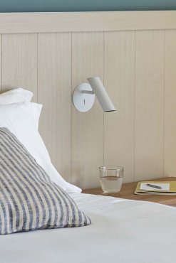 Faro Leo - wandverlichting met schakelaar - Ø 10 x 16 cm - 3,5W LED incl. - mat wit