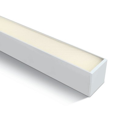 ONE Light LED Linear Profiles - plafond/hanglamp - 120 x 7,5 x 7,5 cm - 40W LED incl. - wit - warm witte lichtkleur