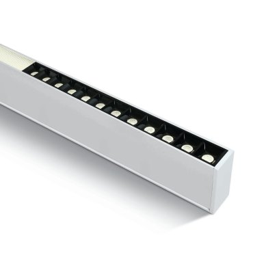 ONE Light LED Linear Profiles - plafond/hanglamp - 120 x 7 x 3,5 cm - 40W LED incl. - wit - warm witte lichtkleur