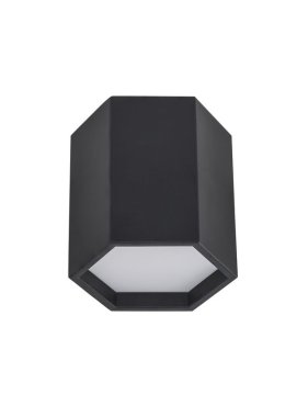Nova Luce Samba - plafondlamp - 25 x 20 cm - 10W LED incl. - zandzwart