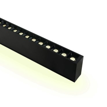 ONE Light LED Linear Profiles - hanglamp - 130 x 7 x 3,5 cm - 40W + 20W LED incl. - zwart - witte lichtkleur