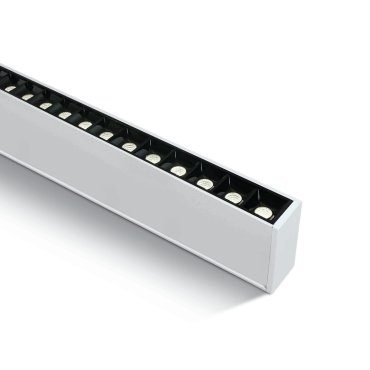 ONE Light LED Linear Profiles - plafond/hanglamp - 130 x 7 x 3,5 cm - 40W LED incl. - wit - witte lichtkleur