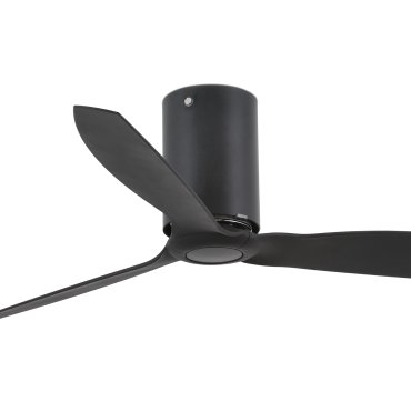 Faro Mini Tube - plafondventilator met afstandsbediening - Ø 128 cm - mat zwart