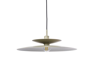 Artdelight Linares - hanglamp - Ø 50 x 16,5 cm - kaki